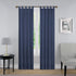 PAIRS TO GO Montana Modern Decorative Tab Top Window Curtains for Bedroom or Living Room (2 Panels), 30" x 84", Indigo...