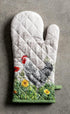 Maison d' Hermine Oven Gloves 100% Cotton Oven Mitt Heat Resistant BBQ Cooking Gloves with Loop, Grilling, Microwave, Handling Hot Pans, Basse Cou...