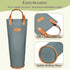 Tirrinia Single Wine Gift Tote Bag, Insulated Padded Thermal Wine Bottle Carrying Cooler Carrier for Travel, Picnic, Great Gift for Wine Lover, Gr...