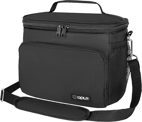 opux Insulated Lunch Bag for Men Women, Soft Lunch Box for Office Work School Picnic, Leakproof Lunch Cooler Bag with Shoulder Strap for Kid Adult...