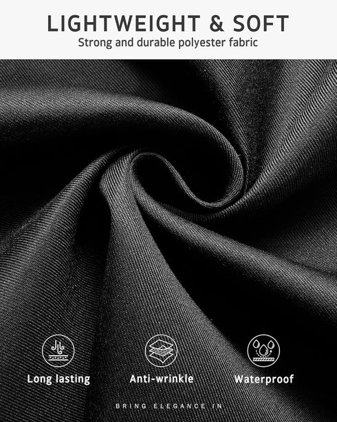 Syntus 3 Pack Server Aprons with 3 Pockets, Waterdrop Resistant Waitress Waiter Waist Apron, 11.5-inch Black...