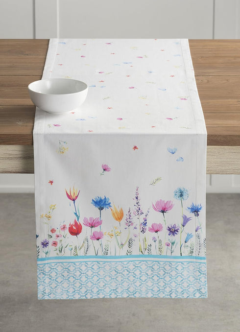 Maison d' Hermine Table Runner 100% Cotton Double Layer Table Runners 72 inches Long Decorative for Home Kitchen Dining Party Wedding Bridal Showe...