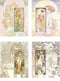 ArtDash Brand Premium Art Nouveau Reproductions: The Four Seasons ~ Set of 4 Easy-to-Frame 8"×10" Prints (AN086) by Alphonse Mucha...