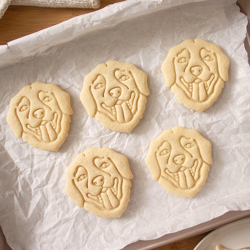 Set of 2 Labrador Retriever cookie cutters (Body & Face), 2 pieces - Bakerlogy...