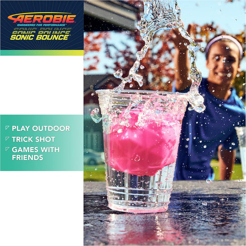 Aerobie Sonic Bounce Ball, Spiky Bouncy Balls for Kids & Kids Toys, Outdoor Games & Birthday Party Favors for Kids & Teens Aged 8 & Up, 3-Pack...