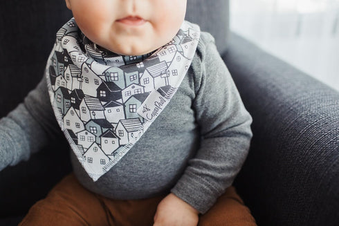 Copper Pearl Baby Bandana Drool Bibs for Drooling and Teething 4 Pack Gift Set “Urban Set...