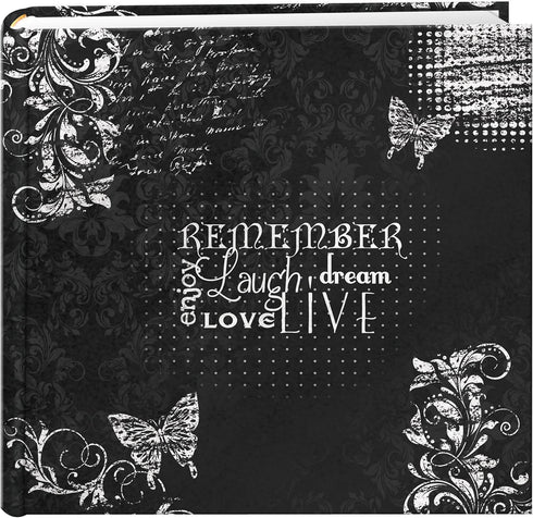 Pioneer Photo Albums EV-246CHLK/R 200-Pocket Chalkboard Printed Remember Theme Photo Album for 4 by 6-Inch Prints , Black...