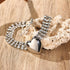 Flyonce Big Heart Choker Necklace, Sparkly Rhinestone Chunky Heart Necklaces Jewelry Gifts for Women...