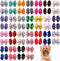 PET SHOW 50Pcs/25Pairs Paw Pattern Small Dog Hair Bows Bulk with Rubber Bands for Medium Dogs Cats Puppy shih tzu Rhinestone Bowknot Topknot Yorki...