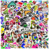 Splatoon Game Stickers for Kids and Teen, Cool Cartoon Game Splatoon Stickers for Water Bottle, Skateboard, Phone, Laptop, Bicycle, Travel Case, C...