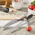 Knife Sharpener Rod, Little Cook 12 inch Knife Sharpening Steel, Knife Sharpening Rod with Ergonomic PP Handle (black)...