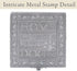 Cottage Garden Home Dog Pawprint Silver Tone Metal Jewelry Keepsake Box...