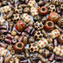 Fun-Weevz 500 PCS Wooden Beads for Jewelry Making Adults, Painted Assorted African, Macrame Supplies, Craft Wood for Bracelets & Necklace, Large &...