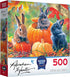 RoseArt - Abraham Hunter - Pumpkin Patch Bunnies - 500 Piece Jigsaw Puzzle for Adults...