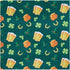 Jacob Alexander Men's Happy Saint Patrick's Day Lucky Drinks Clovers Hat Gold Pot Horseshoe Pocket Square - Dark Green...