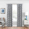 ECLIPSE Benchley Mid Century Modern Blackout Thermal Rod Pocket Window Curtains for Bedroom or Living Room (1 Panel), 37 in x 84 in, Charcoal...