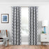 ECLIPSE Benchley Mid Century Modern Blackout Thermal Rod Pocket Window Curtains for Bedroom or Living Room (1 Panel), 37 in x 84 in, Charcoal...