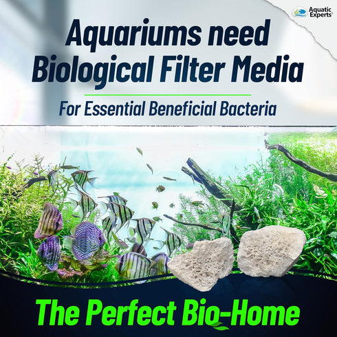 Aquatic Experts BioLodge Aquarium Bio Media - Bio Media for Aquarium Filter, Aquarium Filter Media, Ideal Canister Filter Bio Media, 500ML...