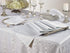 SARO LIFESTYLE Damask Table Runner, 16"" x 108"", White"...
