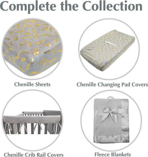 American Baby Company Fleece Blanket with Silk-Like Satin Trim, Soft, Warm & Cozy, Gray, 30" x 40" for Boys and Girls, Perfect for Baby Carrier, S...