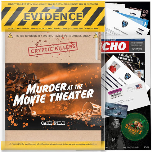 Cryptic Killers Unsolved murder mystery game - Cold Case File Investigation - Detective clues/evidence - Solve The crime - Individuals, date night...