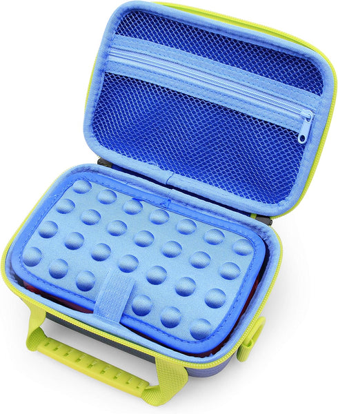 CASEMATIX Camera Case Compatible with VTech KidiZoom Camera and Camera Accessories with Shoulder Strap and Padded Interior Divider, Blue Travel Ca...
