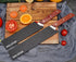 WELLSTAR Knife Edge Guards Set, 2 Piece Universal Blade Covers, BPA Free ABS Protective Blade Sheaths, Non-Scratch Felt Lining Kitchen Knives Cove...