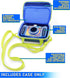 CASEMATIX Camera Case Compatible with VTech KidiZoom Camera and Camera Accessories with Shoulder Strap and Padded Interior Divider, Blue Travel Ca...