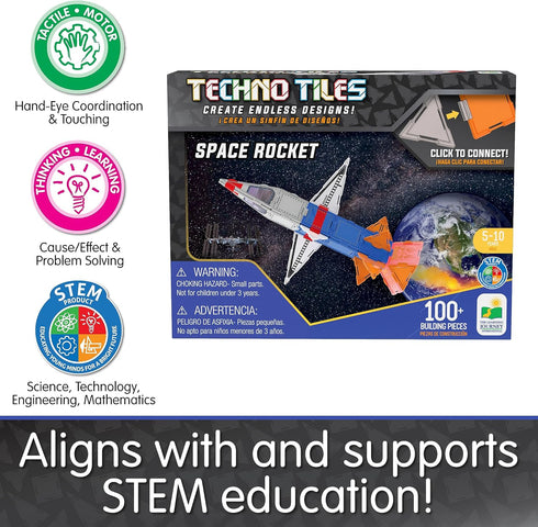The Learning Journey International Techno Tiles - Space Rocket (100+ pcs)...