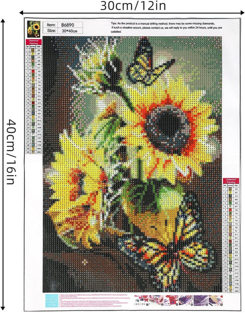 DKHDBD Diamond Painting Kits for Adults, 12x16 Inch DIY Paint by Numbers for Adults Beginner, DIY Full Drill Diamond Dots Paintings Picture Arts C...