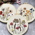 Harimau 3 Pack Embroidery Kit for Beginners , Floral Plant Pattern,Cross Stitch Kits Set , Including Stamped Embroidery Cloth with 3 Embroidery Ho...