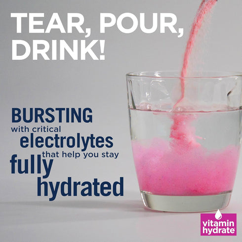 Vitamin Hydrate Electrolyte Powdered Drink Mix, Super Hydration, Boost Stamina & Fights Fatigue, Bursting with Electrolytes, Vitamins & Minerals, ...