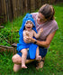 Hooded Baby Shark Towel, Soft 100% Cotton, Perfect for Newborn Through Toddler (Blue)...