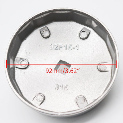 15 Flutes 92mm Oil Filter Wrench, Oil Filter Cap Removal Tool for Southeast Decalt, Freeca, Jiangling (Model 915)...