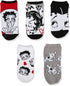 Betty Boop Women's Classic 5 Pack No Show Ankle Socks...