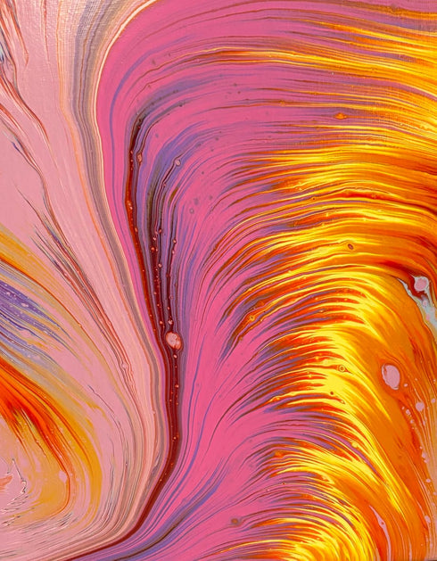 ABLIOACA Inspired Fluid Painting Fall Decorative Wall Art Thanksgiving Wall Decoration Christmas Gift House Warm Gift 12 * 12 In(8)...