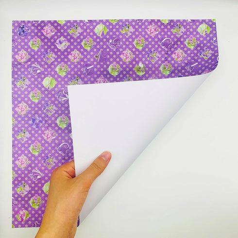 12"x12" Purple Card Paper, Single-Sided Heavyweight Paper Pack, Journaling Scrapbooking Supplies for Crafting Background Aesthetic Room Decor - 24...