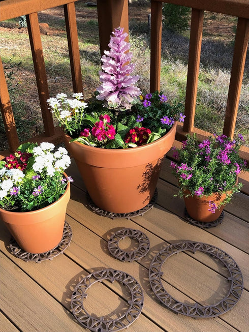 3-in-1 (6",9", & 12") Decorative Potted Plant Stand...