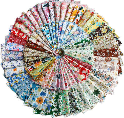 Charm Packs for Quilting 5 inch,Precut Fabric Squares 5''x5'' Quilting Cotton Fabric Bundles,42 Charm Squares for Quilts,Sewing and Other DIY Proj...