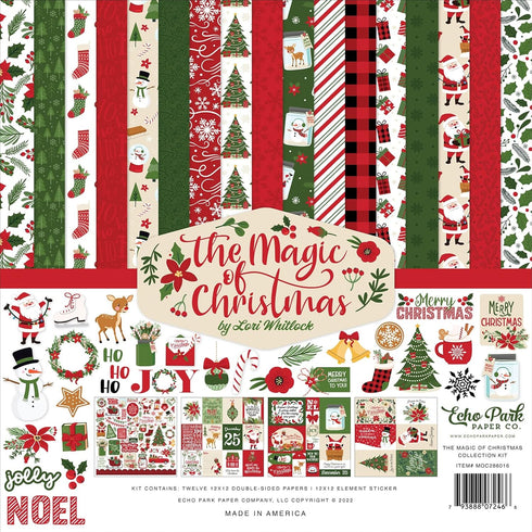 ECHO PARK PAPER COMPANY Magic of Christmas Echo Park Collection Kit 12"X12"...