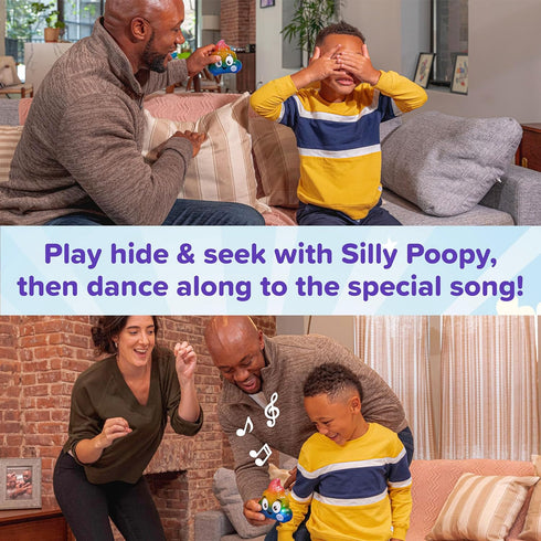 WHAT DO YOU MEME? Silly Poopy's Hide & Seek - The Talking, Singing Rainbow Hide & Seek Toy - Learning Toys for Toddlers 3-4 Years, Toddler Travel ...