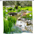 70x70 in Garden Landscape Shower Curtain Spring Summer Nature Plants Multicolour Flower Greenery Country Landscape Rustic Flower Bathroom Decor Po...
