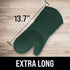 BPA-Free Silicone Oven Mitts Ultra Heat Resistant up to 500°F - Oven Mitts with Thick Cotton Liner - Long Slip Resistant Pot Holders, Flexible Ove...