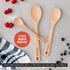 Chef Pomodoro Wooden Spoons for Cooking 3-Piece Set, Solid Beechwood Cooking Utensils | 12-Inch, 10.5-Inch, 8-Inch Wooden Utensils Set, Beechwood ...
