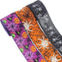 3 Rolls 15 Yards Halloween Ribbon Wired Edge Ribbons 2.5 inchSpider Web Skull Pumpkin Ribbons ?Purple Orange Black Burlap Ribbon ?for Wreath Home ...