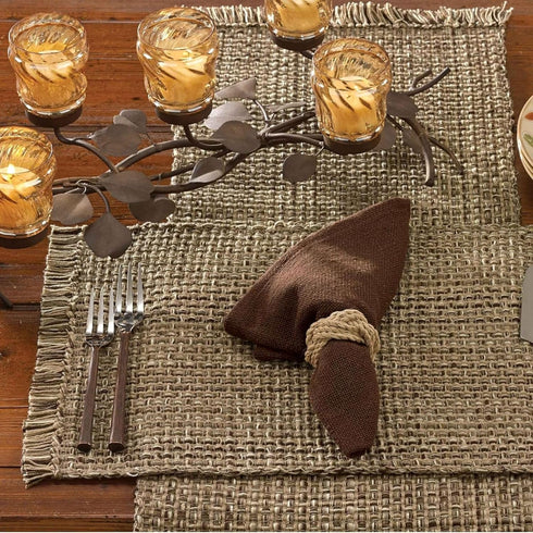 Park Designs Expresso Tweed Farmhouse Table Runner 36 Inch | 13x36 Rustic Dining Table Accessory | Hand Loomed & Rugged Texture | Modern Farmhouse...