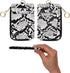 2-in-1 ID Badge Holder & Lanyard Wallet - Multi-Use Womens Small Wallet with Removable Wristlet & Neck Lanyard, Clear Window, 5 Card Slots, Phone ...