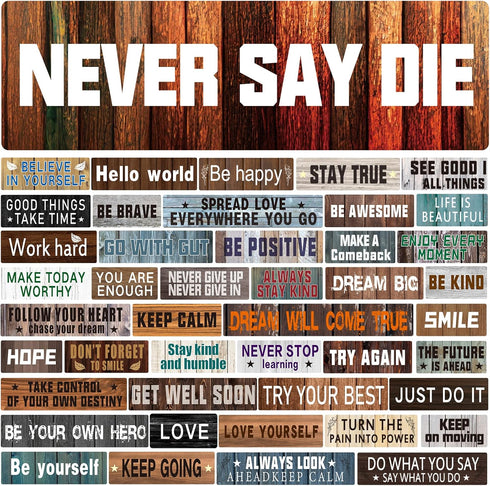 Motivational Bulletin Board Decorations 45 Pack for Classroom Inspirational Positive Growth Mindset Posters Wall Art Decorations Bulletin Vision B...