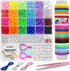LIS HEGENSA DIY Crafts Gifts for Girls Beading Kits, 1000PCS Pony Beads Bracelet Making Kits with Decorative Beads and Charms, Craft Supplies for ...