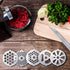 Mudder 9 Pieces Meat Grinder Blades Plate Discs Stainless Steel Food Knife Cutter Meat Grinder Replacement Parts for Size 5 Stand Mixer Accessorie...